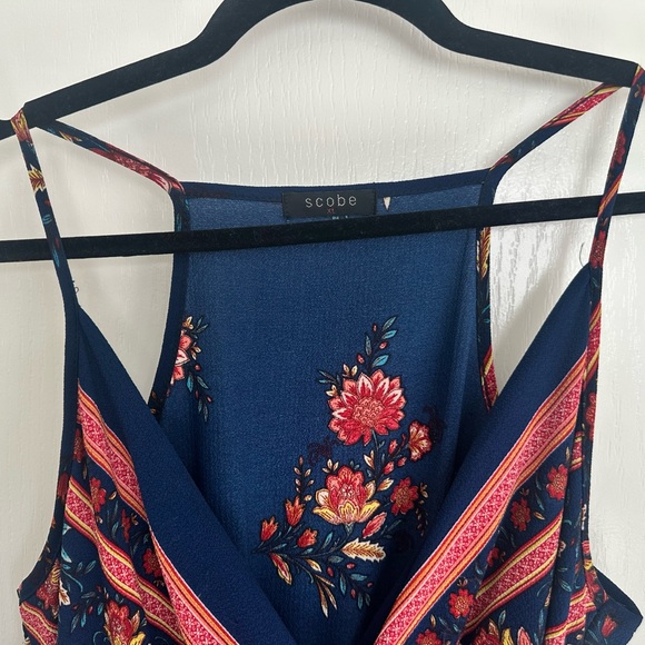 Scobe Tie-Waist Wrap Maxi Dress Size XL - Picture 3 of 5